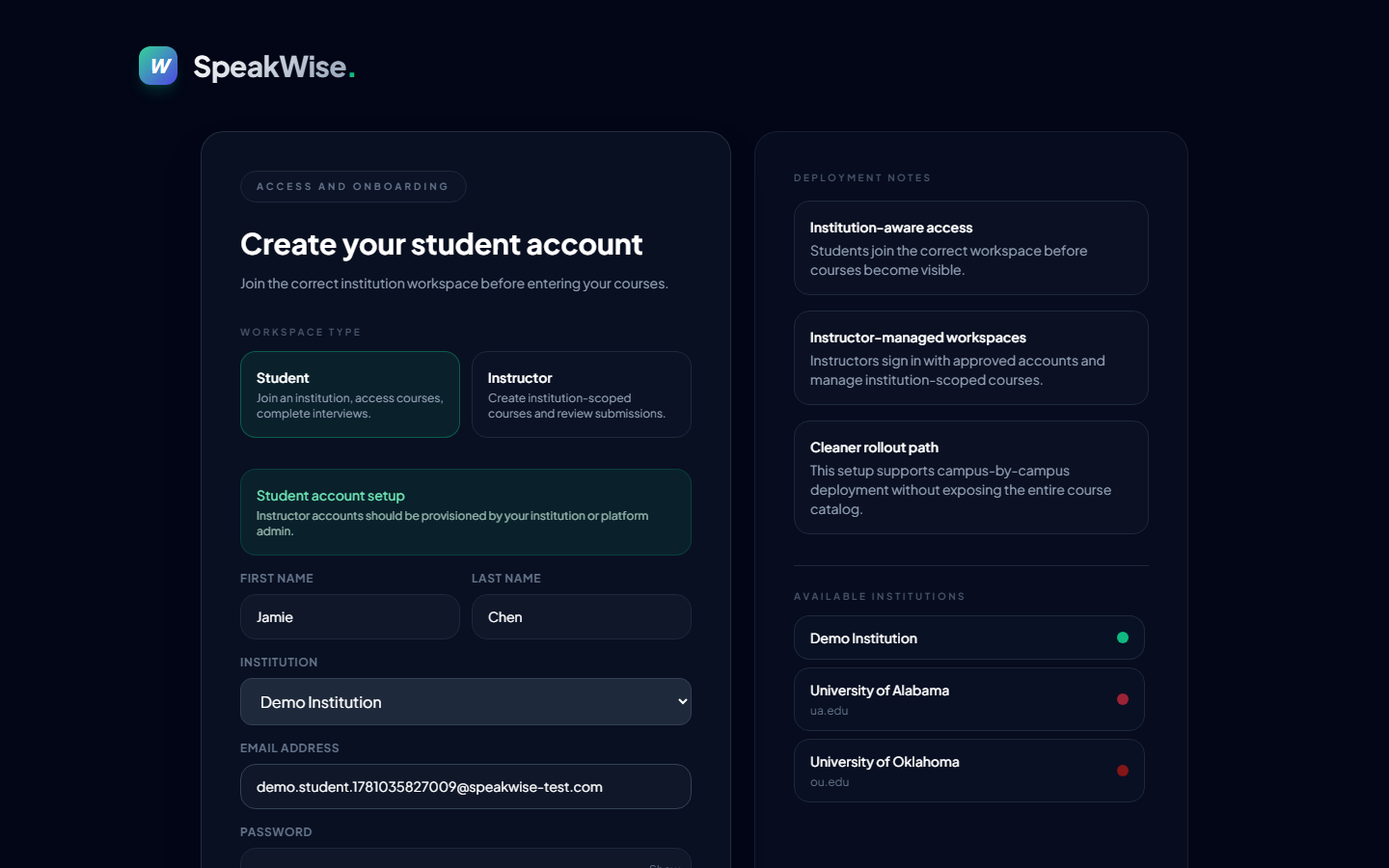 Sign-up filled